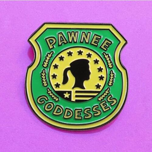 Pawnee Goddesses Troop Enamel Brooch Pin Backpack Hat Bag Lapel Pins Badges Women Mens Fashion Jewelry Accessories