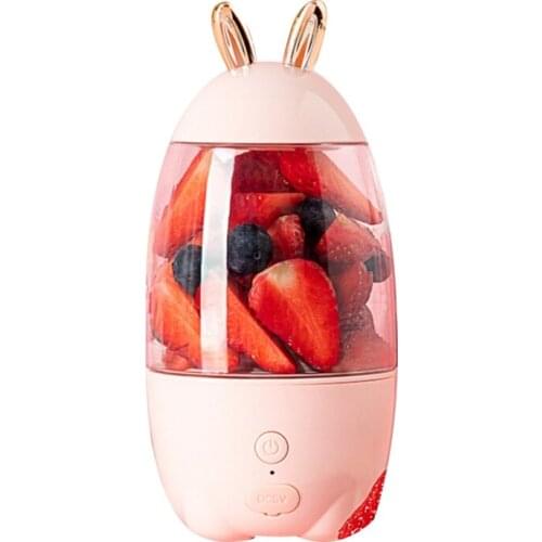 Portable Cute Rabbit Ears Electric Juicer Cup Household USB Charging Blender