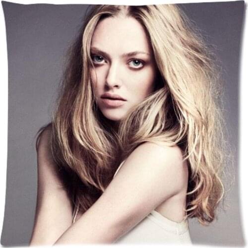 Bedding Amanda Seyfried Cushion Cover Custom Pillow Cover Decorative Pillow Case Sofa Seat Car Soft Polyester Pillowcase