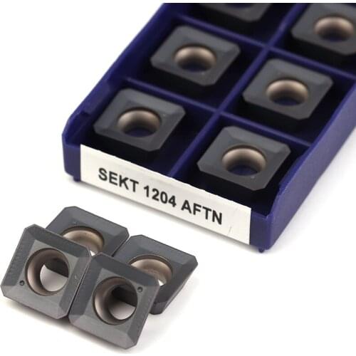 SEKT1204 AFTN LT30 100% Original Milling Insert carbide Lathe Milling Turning Tools inserts SEKT1204 Blade cutter CNC Machining