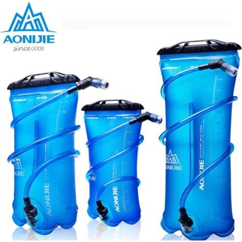 AONIJIE 1.5L/2L/3L Outdoor Cycling Running Foldable TPU Water Bag Sport Hydration Bladder for Camping Hiking Climbing
