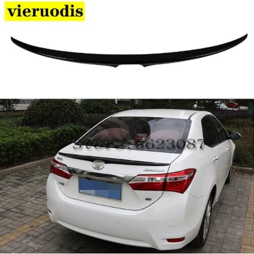 For TOYOTA Corolla Spoiler 2014-2016 Corolla spoiler High Quality ABS Material Car Rear Wing Primer Color Rear Spoiler
