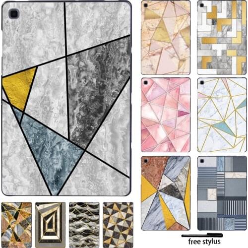 Ultra-thin Plastic Geometry Tablet Case for Samsung Galaxy Tab S4/Tab S5e 10.5"/Tab S6/Tab S6 Lite 10.4" P610 P615/Tab S7 T870