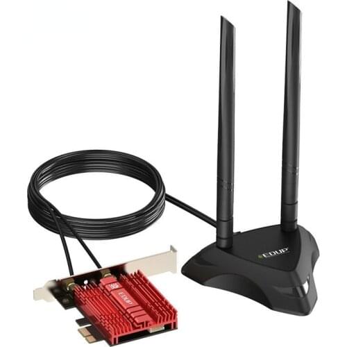 Wi-Fi 6E Intel AX210 Dual Band PCIe Wireless Wifi Network Adapter 2.4G/5G/6Ghz 2400M WiFi Card for Bluetooth5.2 PCI Express Wlan