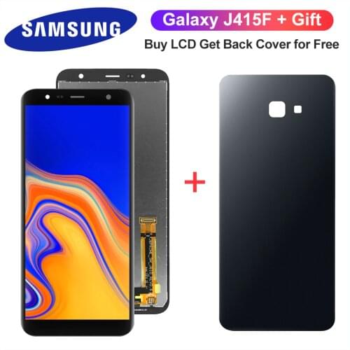 100% Original 6.0'' LCD For Samsung Galaxy J4+ 2018 J4 Plus J415 J415F J410 LCD Display Touch Screen Sensor+battery cover
