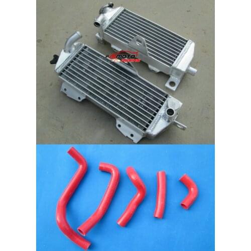 L&R Aluminum Radiator + Hose For 1997-2006 06 05 04 03 02 01 00 Kawasaki KDX200 KDX220 KDX 200/220