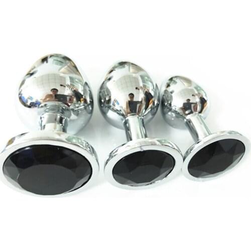 JIUAI Brand Adult Anal Toys For Woman Jewelry Butt Plugs Big Middle Small Sex Tools Couple Gift 3PCS