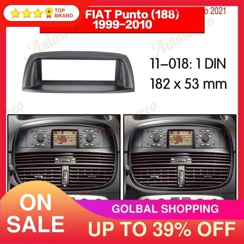 Car Radio Fascia for Fiat Punto Linea 2002 Dash CD DVD Frame Surround Panel In Dash Mount Kit car stereo installation