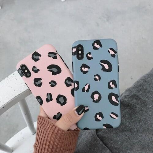 Leopard Print Phone Case Cover For Iphone 11 12Mini Pro XS Max XR X SE2020 8 7 6 6S Plus Luxury Soft Back Fashion Cases