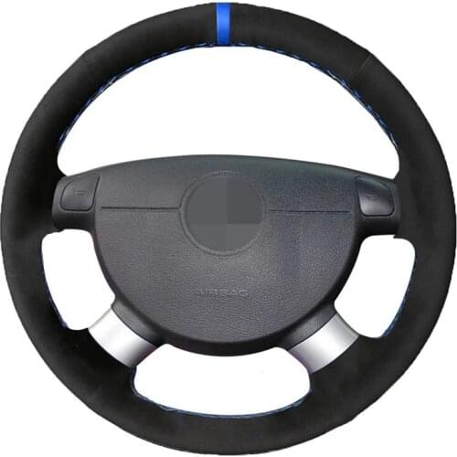 Alcantara Material Suede Steering Wheel Cover for the chevrolet aveo LOVA buick Excelle daewoo gentra 13 2015 lacetti 2006-2012