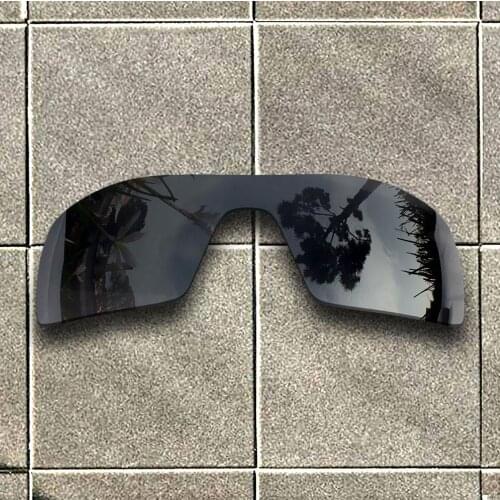 Stealth Black Polarized Sunglasses Replacement Lens for-Oakley Oil Rig Frame 100% UV Protection Good Fitness