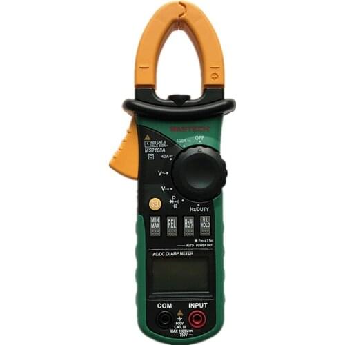 MASTECH MS2108A Digital Multimeter Amper Clamp Meter Current Clamp Pincers AC/DC Current Voltage Capacitor Resistance Tester