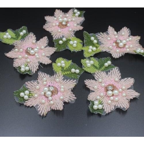 Flower Embroidery Patch T Shirt Dress jean Sticker Washable Sew On Transfers Patches for Women Dress Hoodies Pants Bag Collar