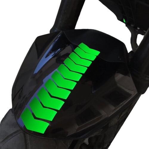 Arrow Design Fluorescent Green 3mudguard Helmet Sticker CinarExtreme