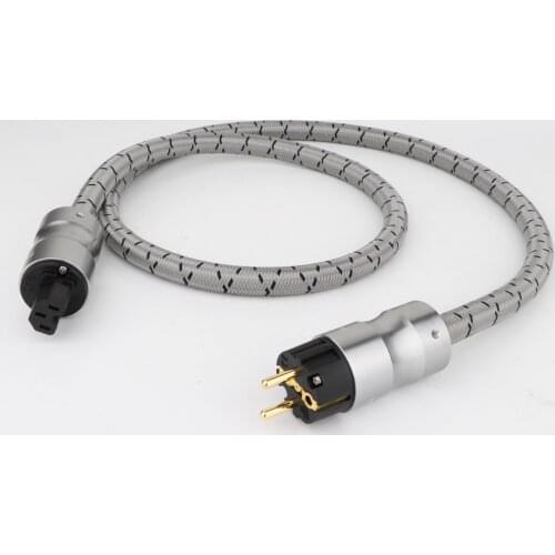 Preffair D105 EU AC Power Cable Audiophile AC Power Cable with Pure Copper IEC Connector HIFI Power Cable