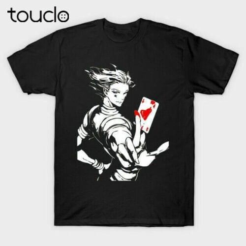 Hisoka Joker Card Art Phantom Hunter x Hunter Fantasy Anime Black T-shirt