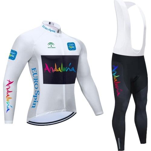 Long Sleeve Cycling Jerseys Set Andalucia Spring MTB Bicycle Clothes Ropa Maillot Ciclismo Racing Bike Wear Cycling Clothing