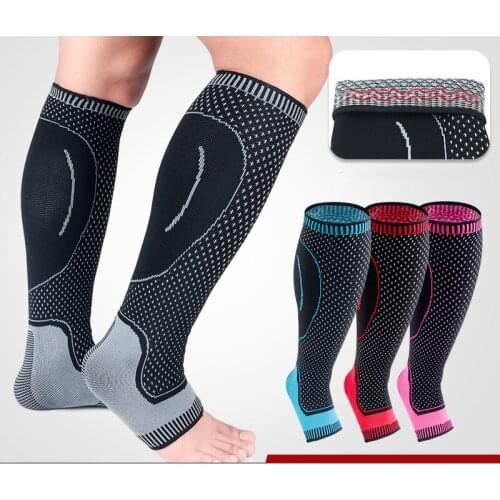 Leg Compression Socks for Shin Splint Calf Compression Sleeve Kynlicor Knitting Anti Slip Breathable Ankle Protect Foot Socks