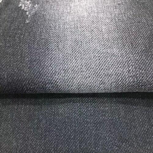 Solid Color Black Real Jeans Fabric Greige Before Washed Thick Elastic Denim Textiles For Pants Jackets DIY Telas 100X150cm