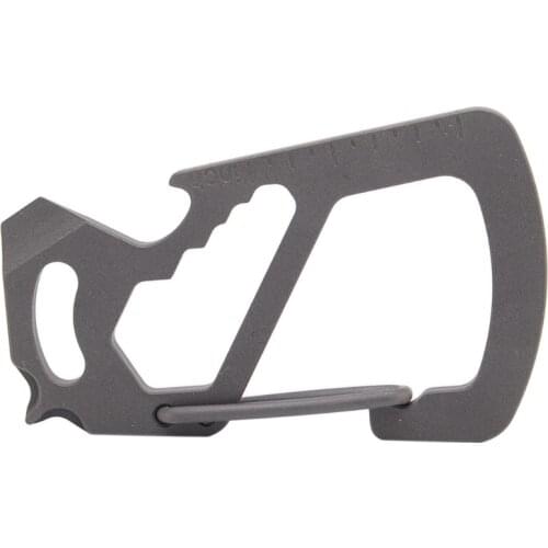 Titanium Alloy Spring Buckle Climbing Carabiners Multifunctional EDC Keychain E56D