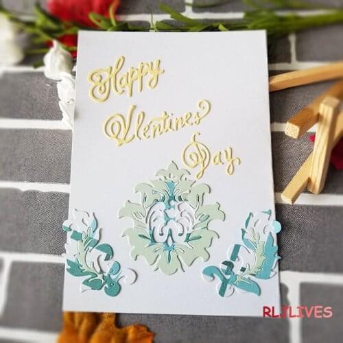 RLJLIVES Letters Flowers Metal Cutting Dies Stencils for DIY Scrapbooking Stamp/photo album Decorative Embossing DIY Paper Cards