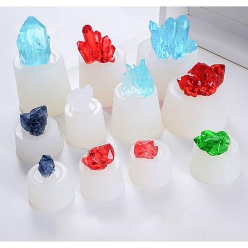 DIY Fondant Cake Silicone Mold 23 Kinds of Special-shaped Stone Crystal Resin Mold Candle Mold Soap Mold Cake Decorating Tools