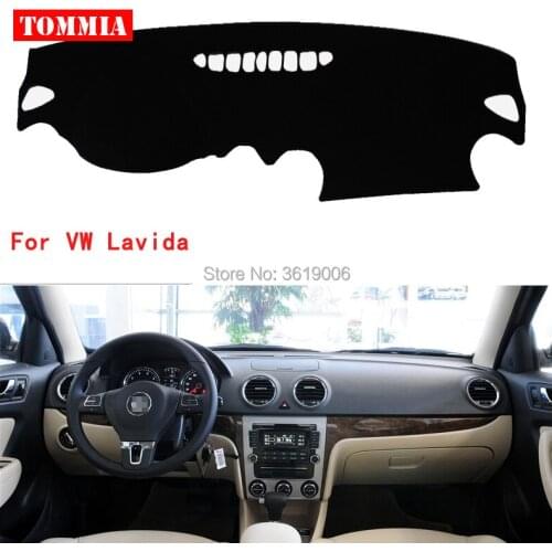 TOMMIA Interior Dashboard Cover Light Avoid Pad Photophobism Mat Sticker For Volkswagen VW Lavida