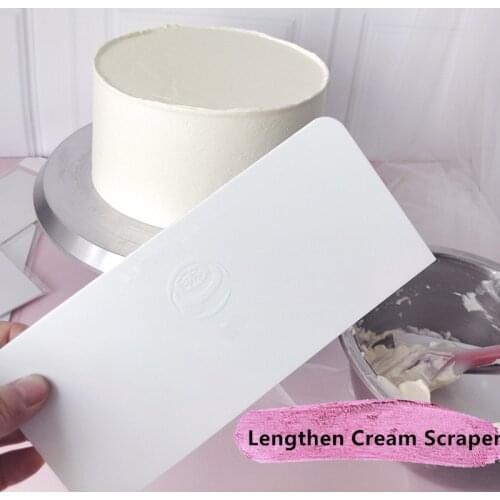 Lengthened Butter Scraper High Quality Cream Smooth Cake Spatula Baking Pastry Tools Dough Kitchen Butter Knife Dough Cutter