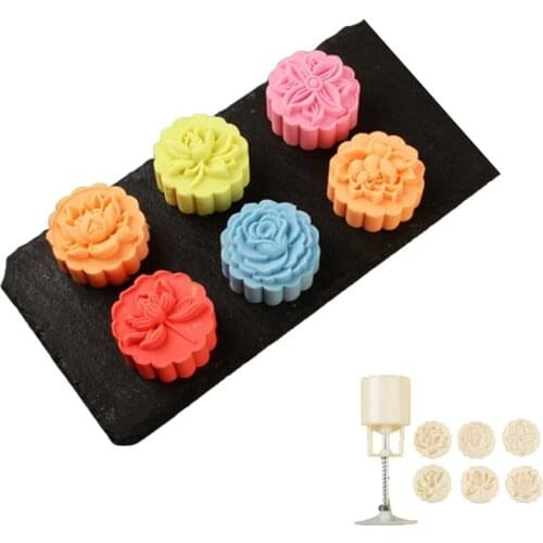 Oriental Pastry Mould Flower Form For Baking Kitchen Accessories Bakery Molds Moon Cake Cookie Stamp Mooncake Mold Tools