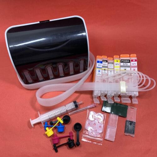 YOTAT 6color CISS ink cartridge PGI570XL PGI-570XL PGI-570 CLI-571 for Canon PIXMA MG5750 MG5751 MG5752 TS9050 TS9055 TS8050