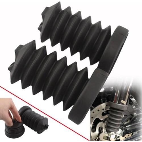 Rear Fork Boots Shock Absorber Covers Protector Gaiter Gators For Harley Touring FLHR/C FLHT FLTRU FLHX FLTRX 97-13