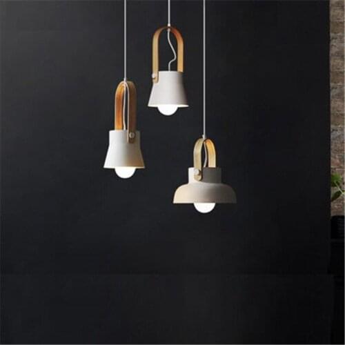 Nordic Loft Style Iron Droplight Modern LED Pendant Light Fixtures For Dining Room Simple Hanging Lamp Home Indoor Lighting
