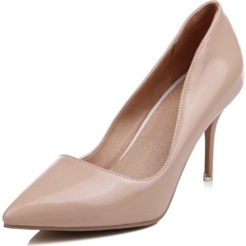 Big Size ladies high heels women shoes woman pumps Baitao pointed, shallow, thin-heeled high-heeled shoes