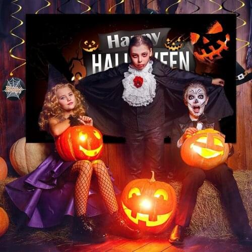 Halloween Welcome Sign Outdoor Office Door Decoration Trick Or Treat Banner Hanging Home DIY Wall Sign Party Supplies