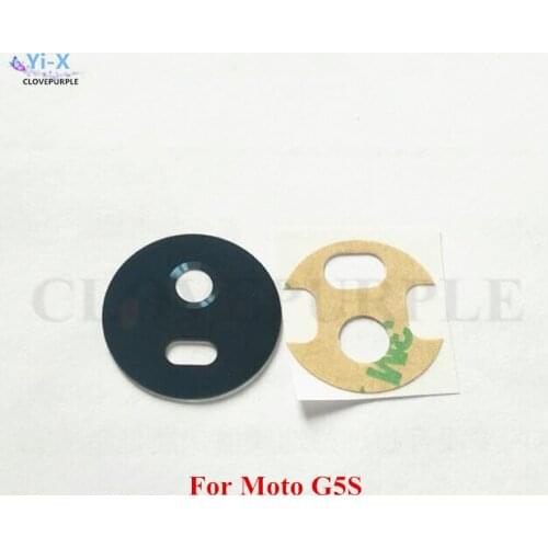 10PCS/Lot For Motorola Moto G5S New Back Main Camera Lens Glass Cover with Adhesive Sticker