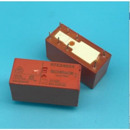 100% nuevo 5 pcs/lote de relay RTE24024 24VDC 8A DIP8 RTE24048 48VDC RTE24730 230VAC Transistor original