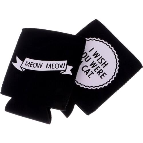 2pcs Soda Cola Stubby Beer Can Cooler Insulator Cosy Holder Chilling Wrap