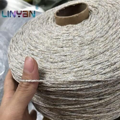 500g/lot Yarn For Knitting& Crocheting matethreads DIY Yarns crochet Color bright silk metallized thread Hand Knitting ZL52