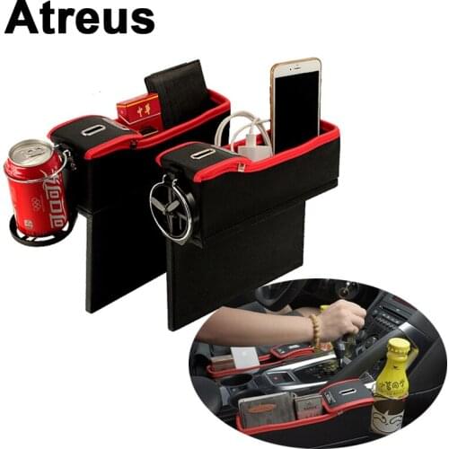 Atreus Car Seat Pocket Organizer For Audi A6 C6 A3 A4 B5 6 B8 A5 Q5 BMW E46 E39 E90 E36 E60 E30 F30 F20 X5 Mercedes Accessories