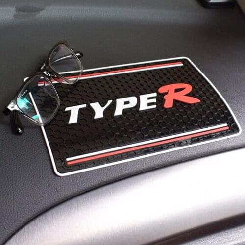 Car Styling Non-slip Mat Phone Glasses Holder Stickey Anti-Slip Pad for Type-R Logo for Honda Civic CRV Crosstour H-RV Nsx CRZ