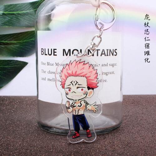 Anime Jujutsu Kaisen Accessories Keychain Cosplay Yuji Itadori Fushiguro Megumi Gojo Satoru Keyring
