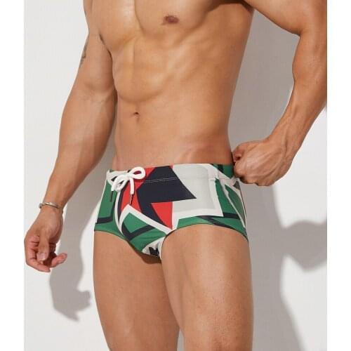 Brand Mens Sexy New Swimwear Mayo Sungas De Praia Homens Swim Suit Mens Out Door Sunbath Surf Board Short Pants Matching Swim