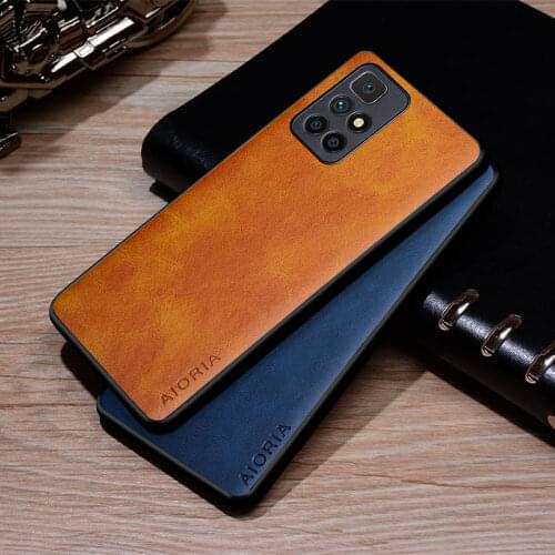 Phone Case for Redmi 10 coque Luxury Vintage leather Skin covers for Redmi 10 case funda capa