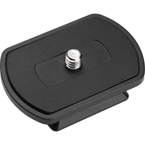 Black Quick Release Plate Tripod Monopod Head Screw Adapter Mount For Weifeng 320 K10 Nest NT510 530 Tripod Pan Head