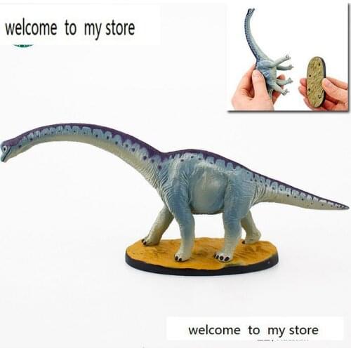 Model solid pvc figure toy Chalk century long neck dragon