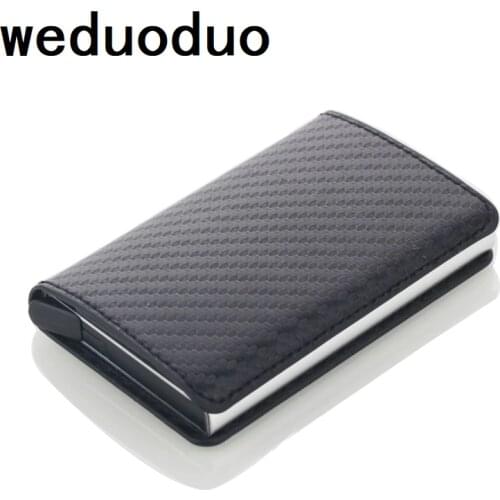 Stainless Steel Mens Credit Card Holder Fashion Brand Card Holder Metal Card Case High Quality Card Organizer Mini Wallet