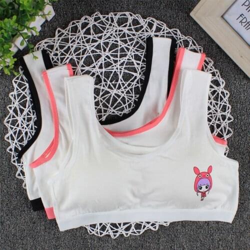 New girls' developmental bras, comfortable and breathable girl bras for students teenage girls clothing training bra
