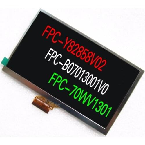 Original 7 inch LCD screen P1000 LCD Display FPC-B07013001VO FPC-Y82858 V02 V01 FPCB07013001V0 Free shipping