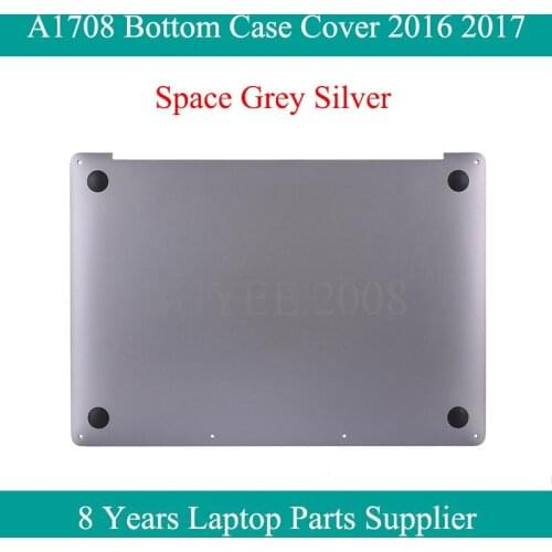 Laptop Original A1708 Bottom Case Cover 2016 2017 For Macbook Pro 13.3" A1708 Lower Bottom D Cases Space Grey Silver