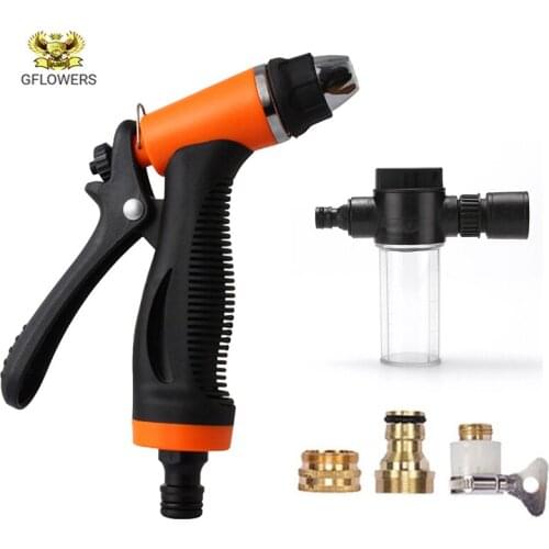 Car wash gun high pressure premier rugged sprayer car wash gun with portable car wash watering tool